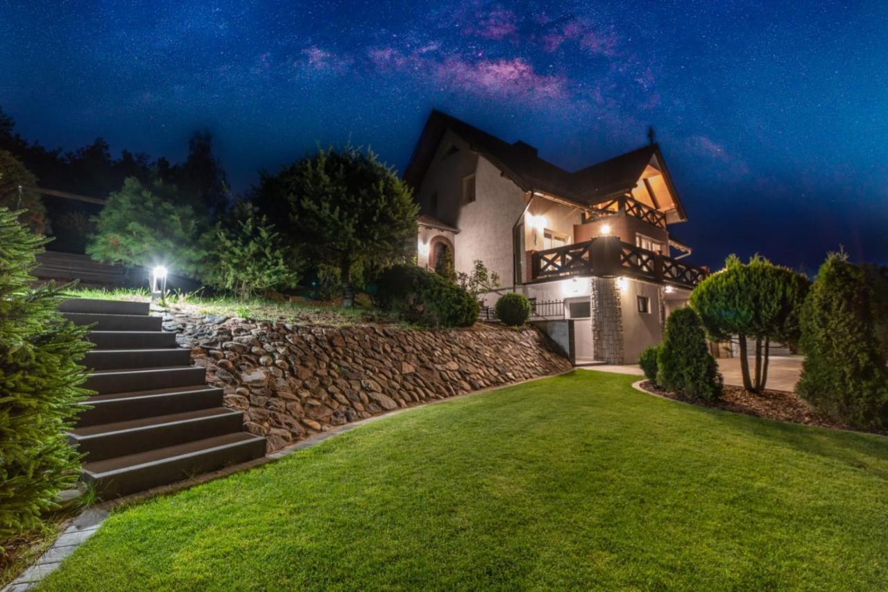 Dom Na Wzgorzu Z Widokiem Na Jezioro Z Balia I Sauna Lipnica  Exterior photo